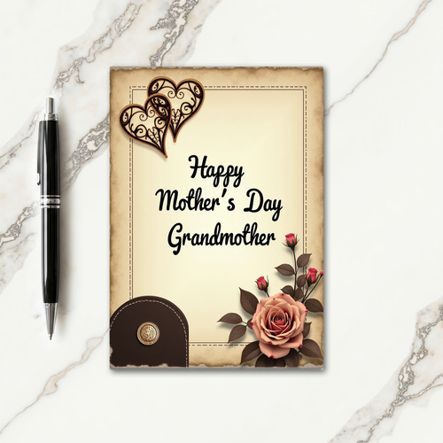 Floral Mothers Day Salute Card