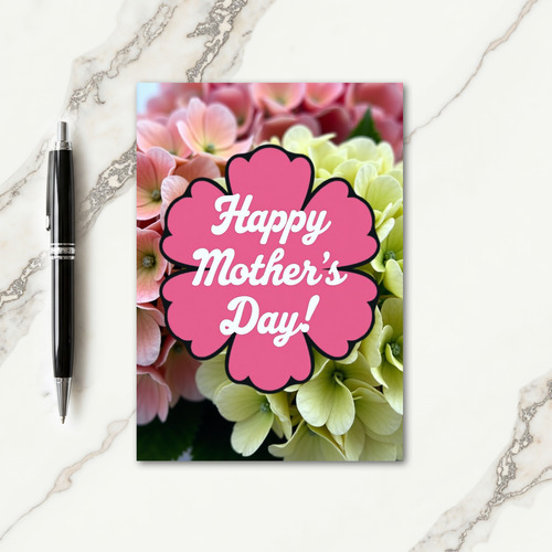 Floral Mothers Day Shape Card