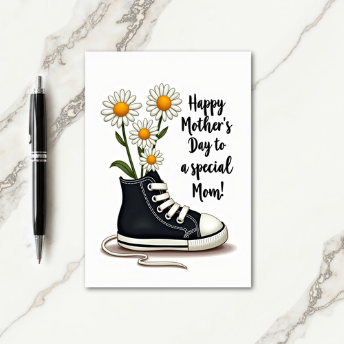 Floral Mothers Day Shoe Card
