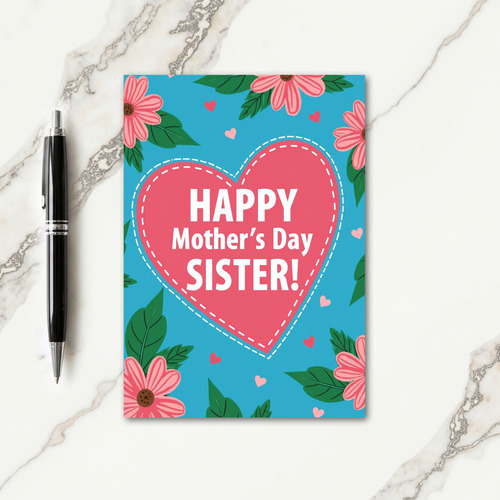 Floral Mothers Day Sibling Card