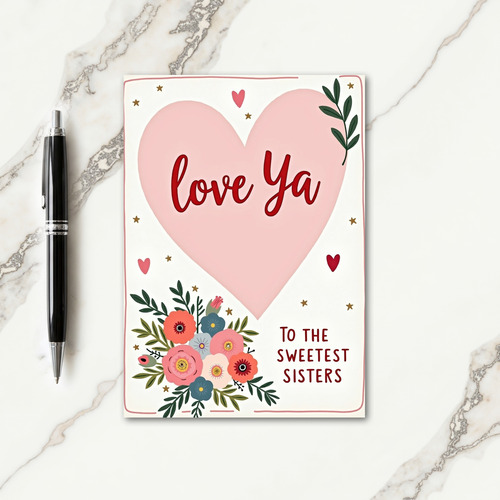 Floral Mothers Day Sisters Card