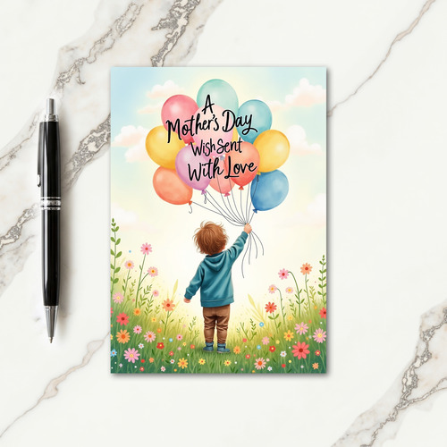 Floral Mothers Day Sky Card