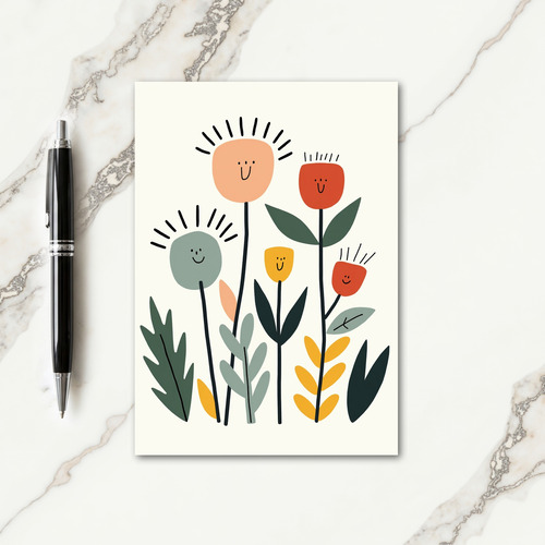 Floral Mothers Day Smiles Card