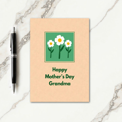 Floral Mothers Day Square Card