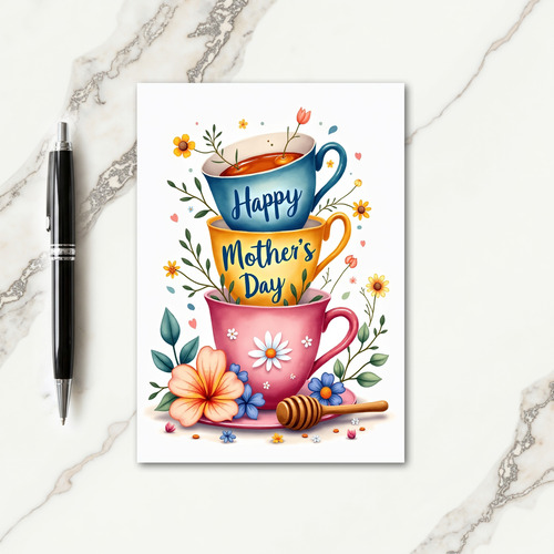 Floral Mothers Day Stack Card