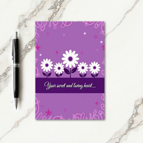 Floral Mothers Day Stars Card