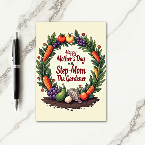 Floral Mothers Day Stepmom Card