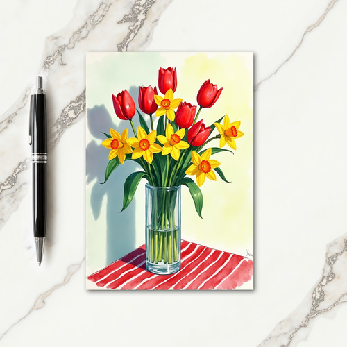 Floral Mothers Day Still Life Card