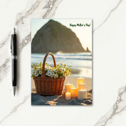 Floral Mothers Day Sunset Card