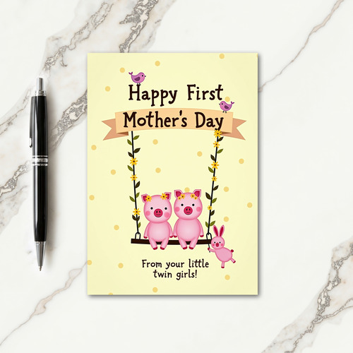 Floral Mothers Day Swing Card