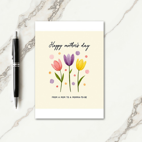 Floral Mothers Day To Be Card