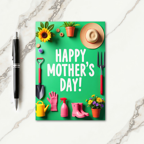 Floral Mothers Day Tools Card
