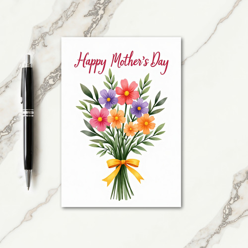 Floral Mothers Day Tribute Card