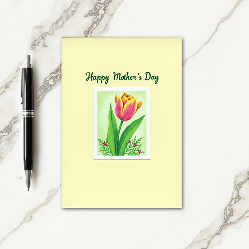 Floral Mothers Day Tulip Card