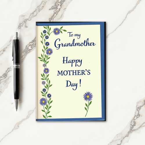Floral Mothers Day Vine Card