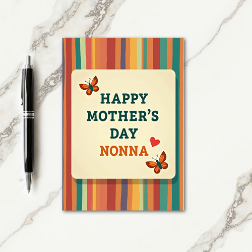 Floral Mothers Day Vintage Card