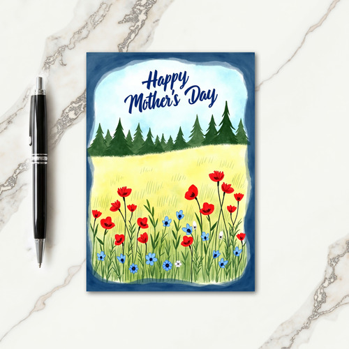 Floral Mothers Day Vista Card
