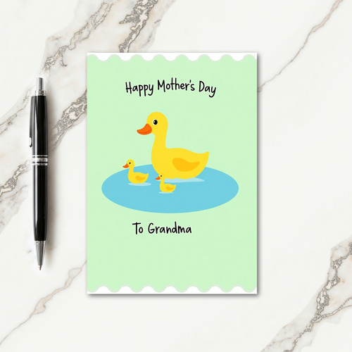 Floral Mothers Day Waterfowl Card