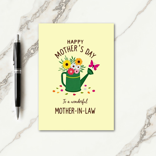 Floral Mothers Day Watering Card