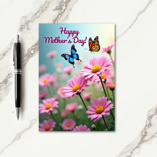 Floral Mothers Day Wings Card