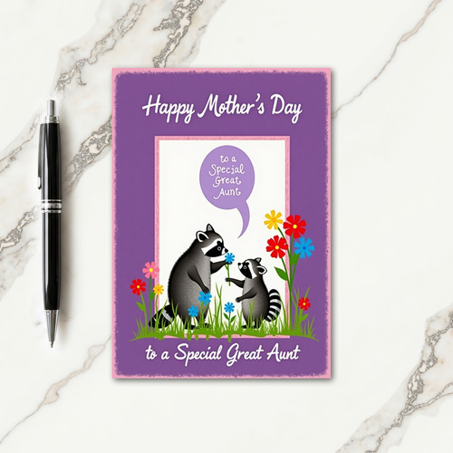 Floral Mothers Day Woodland Card