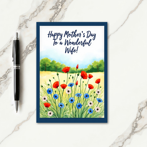 Floral Mothers Joy Greeting Card
