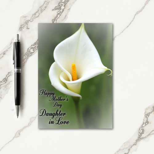 Floral Mothers Love Daughter Card