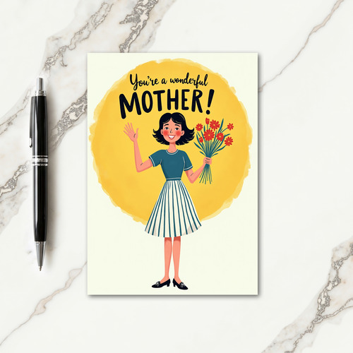 Floral Mothers Love Wave Card