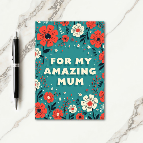 Floral Mum Appreciation Card