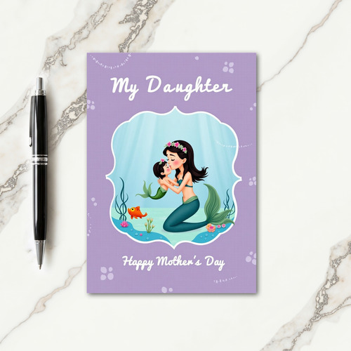 Floral My Daughter Mothers Day Card