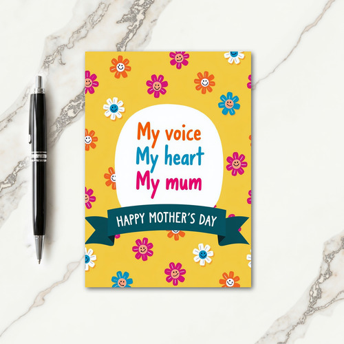 Floral My Mum Day Card