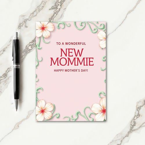Floral New Mommies Card