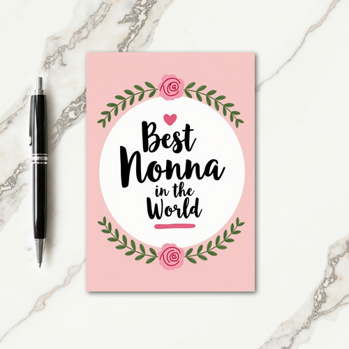 Floral Nonnas Day Card