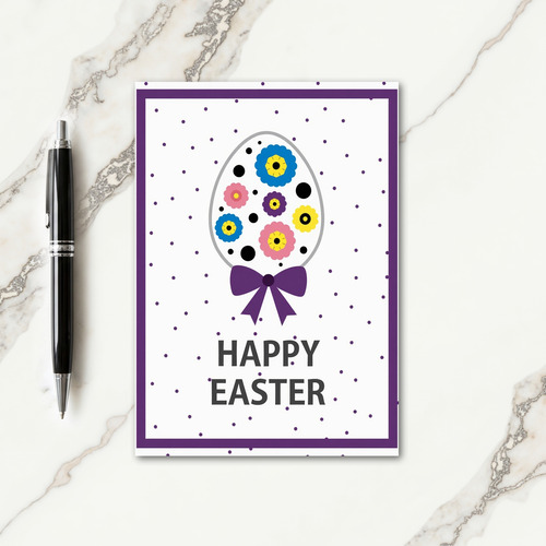 Floral Orb Easter Card
