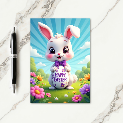 Floral Oval Springtime Cheer Card