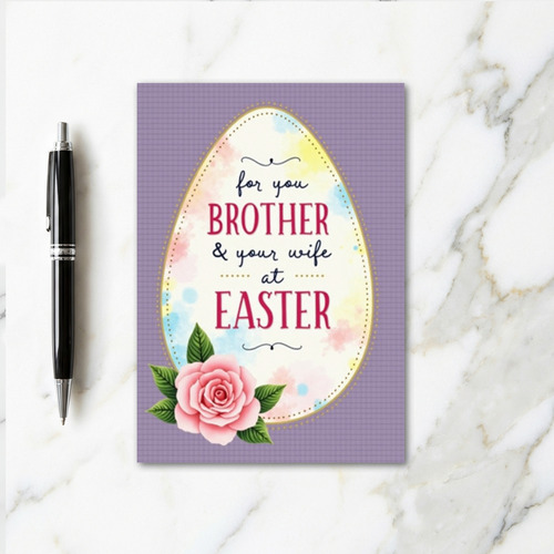 Floral Ovoid Pattern Card