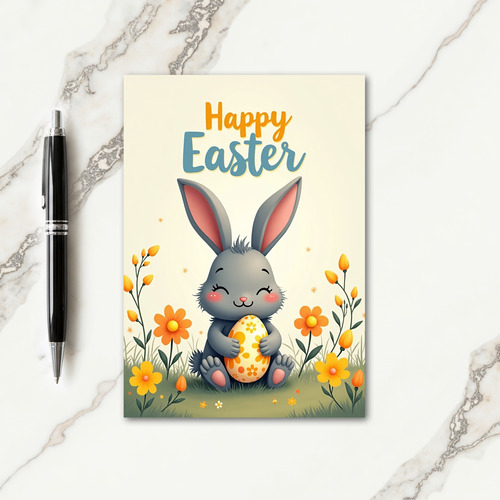 Floral Ovoid Springtime Card