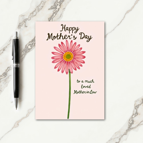Floral Painted Mothers Day Card
