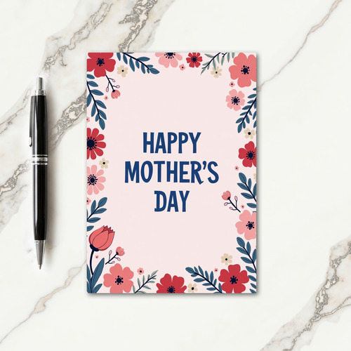 Floral Pattern Greeting Card
