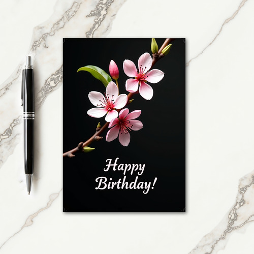 Floral Pattern Spring Blossom Card