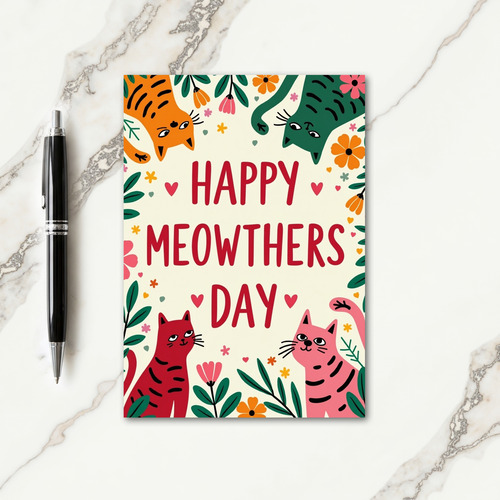 Floral Pet Friends Card