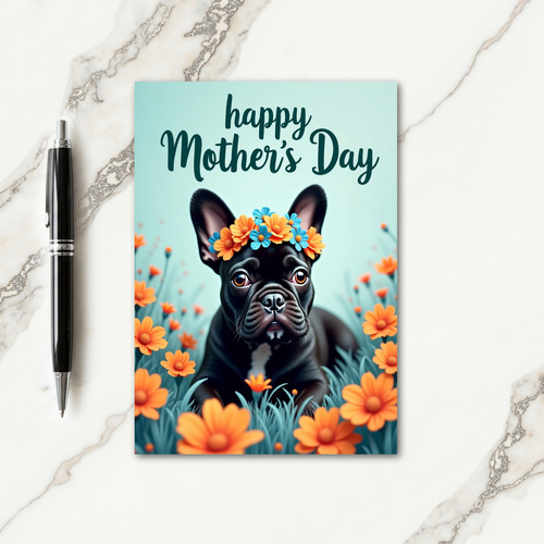 Floral Pet Mother Day Card