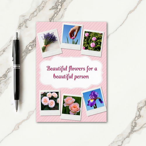 Floral Photo Mothers Day Card