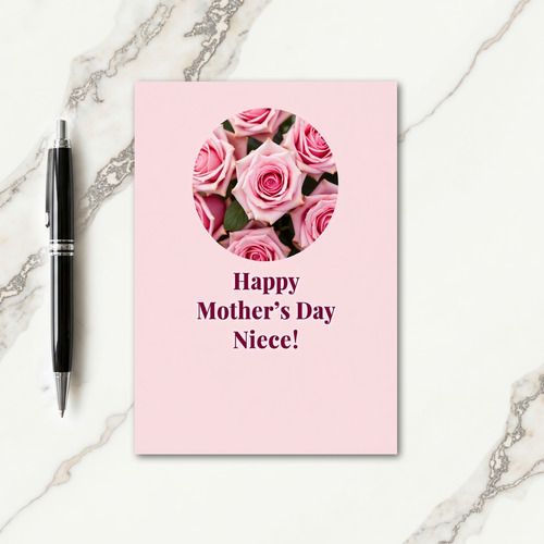 Floral Pink Mothers Day Card