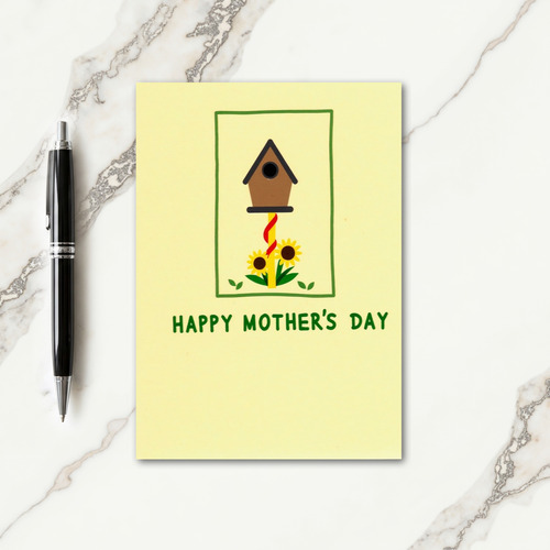 Floral Pole Mothers Day Art Card