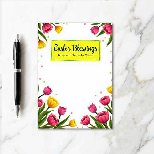 Floral Polka Dot Pattern Card