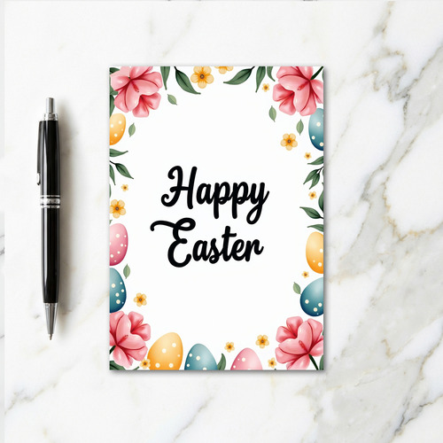 Floral Polka Dot Spring Card
