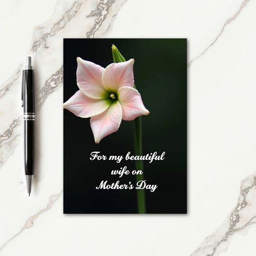 Floral Portrait Mothers Day Card