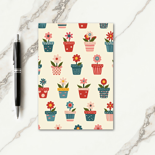 Floral Pots Mothers Day Card