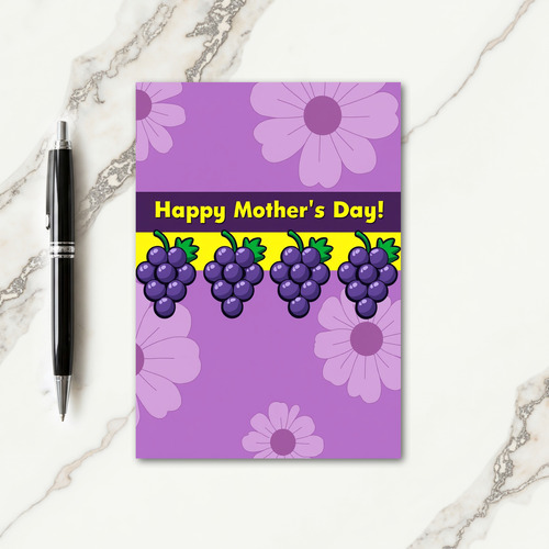 Floral Purple Message Card
